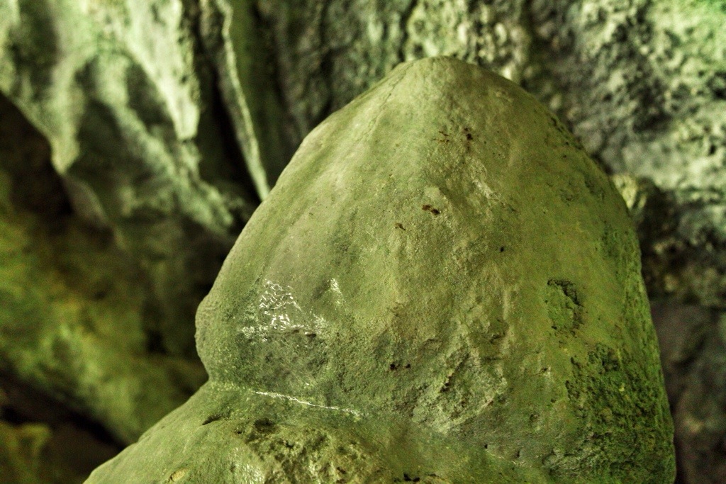 l'idolo fallico nella grotta Arma du Cupa in Val Ferraia vicino alla Val Pennavaire
